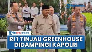 Prabowo Tinjau Greenhouse Hidroponik dan Bioflok Jelang Peresmian SPPG Polri, Didampingi Kapolri