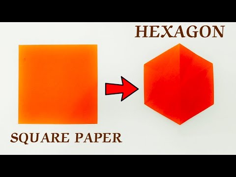 @craftartist1508 how to cut hexagon from a square paper