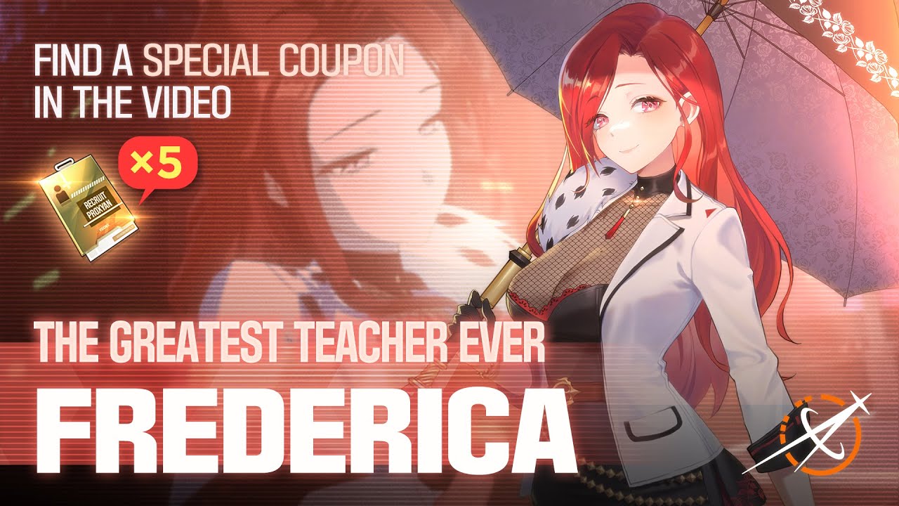 Official promotional frame for the Proxyan Frederica, one of the Creator and Destroyer units excluded from SSR Select Tickets.