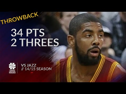 Kyrie Irving 34 pts 2 threes vs Jazz 14/15 season