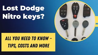 Dodge Nitro Key Replacement - How to Get a New Key. (Tips to Save Money, Costs, Keys & More.)