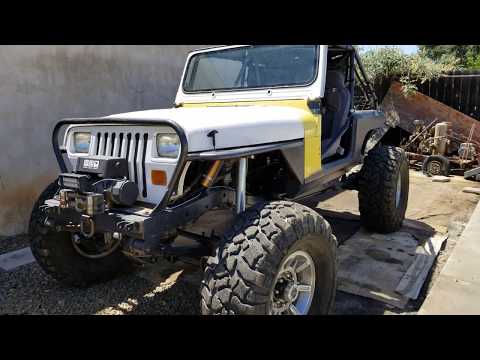 Jeep YJ on 1 Tons - Built Crawler - TBI 350 Engine - Dana 300 Twin Stick - 4 Wheel Disc Brakes