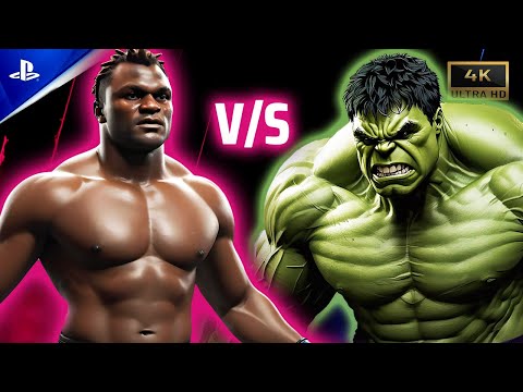 FRANCIS NGANNOU Takes on The Incredible HULK in EPIC UFC Battle!