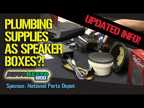 UPDATE Custom stereo speaker box using plumbing supplies Retro Sound USA Car Radio Episode UPDATE 25