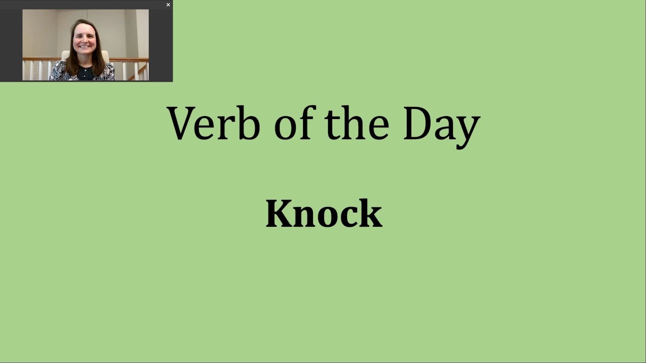 What is the verb form of knock?