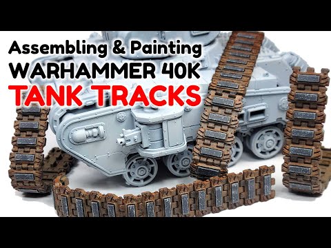 Rogal Dorn Battle Tank Part 1 - Assembling & Painting Warhammer 40K Tank Tracks