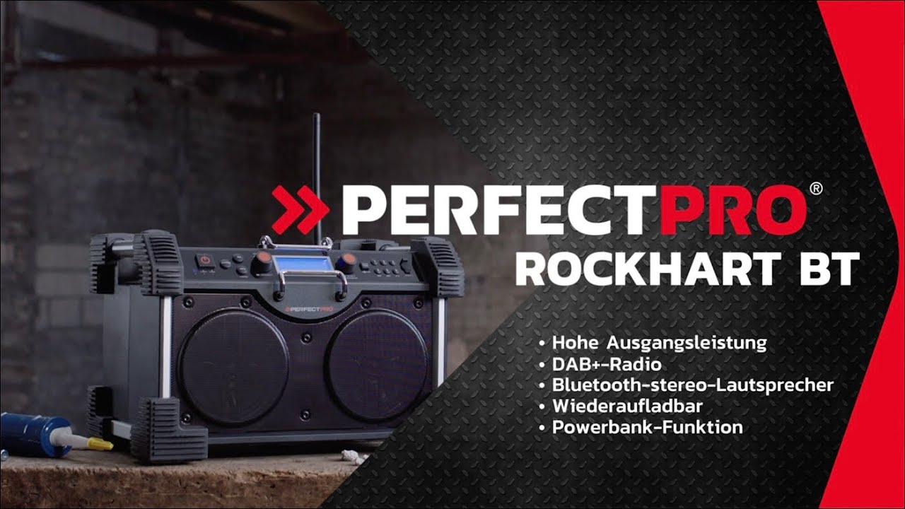 Perfectpro Radio DAB+ ROCKHART Noir