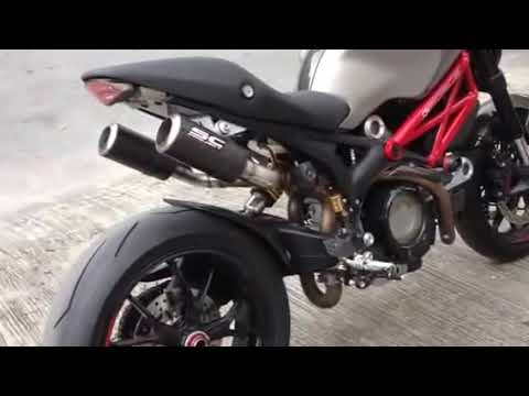 Ducati Monster's SC-Project CR-T exhaust sound @ SC-Project Thailand by G-Force