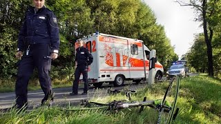 preview picture of video 'Radfahrer bei Verkehrsunfall schwer verletzt - Fahrerflucht! (Burbach/NRW)'