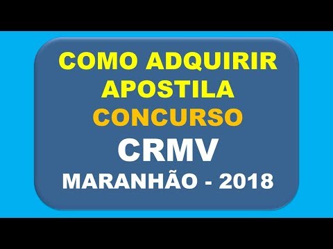 Baixar Apostila Concurso CRMV - Maranhão 2018