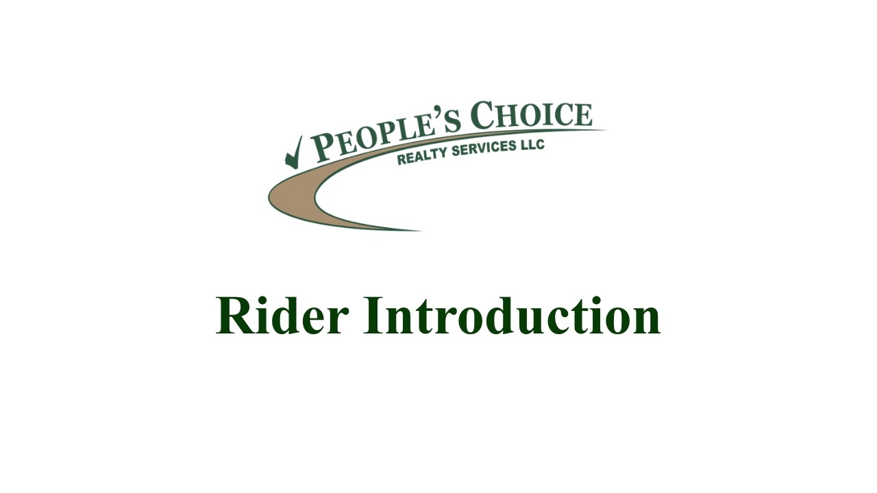 #1 Rider Introduction