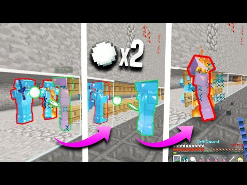 DOUBLE TELEPORT SNOWBALL TRICK IN THEIR TRAP... *RAIDABLE* | Minecraft HCF