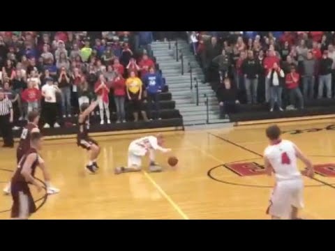 High school basketball game ends with wild buzzer-beater