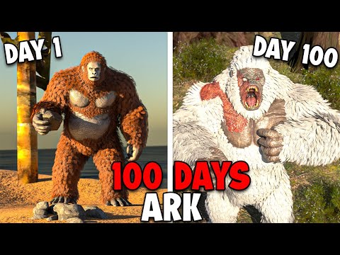 I Spent 100 Days As A Monkey In Ark.. Heres What Happened!