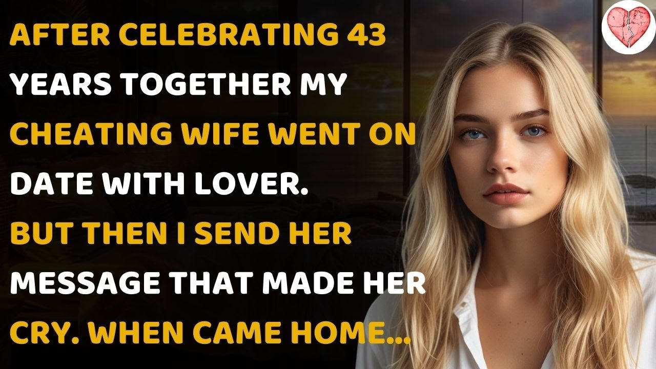 My cheating wife, after celebrating our anniversary, met her lover and...