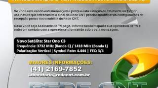 CNT - Mensagem no sinal do BrasilSat B4 - 2014