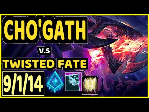KAMI (CHO'GATH) vs TWISTED FATE - 9/1/14 KDA MID GAMEPLAY - BR Ranked GRANDMASTER