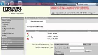 FL mGuard tutorial - Save, download and upload a configuration - Phoenix Contact