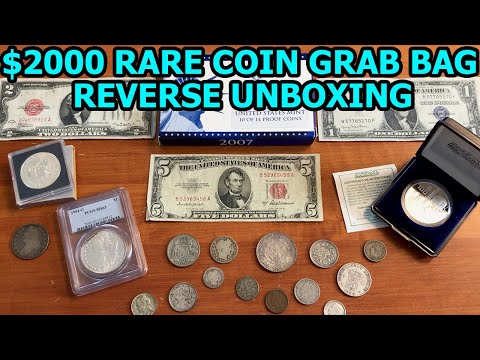 $2000+ Coin Grab Bag Reverse Unboxing - Rare Coin & Currency Loot Box Unveiling