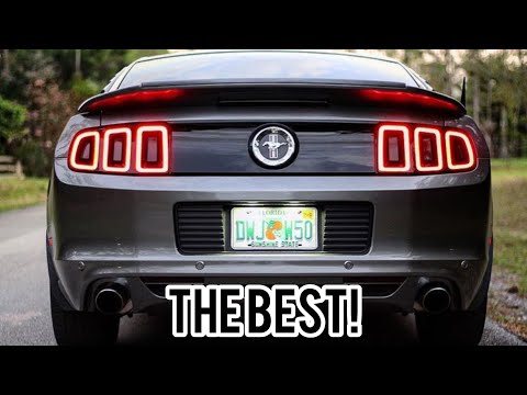 Mustang V6 Roush Axle Back Exhaust Revs and Takeoff. LOUD!