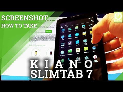 Screenshots on KIANO Slim Tab 7 - How to Capture Screen on KIANO