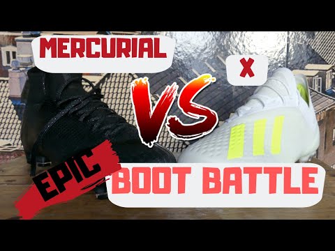 Boot Battle: EPIC SPEED BOOT BATTLE! Adidas X18.1 vs Mercurial Superfly VI, Wrestlemania Theme!
