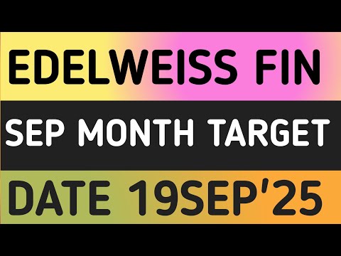 EDELWEISS FINANCIAL SERVICES STOCK LATEST NEWS 19SEP'25/EDELWEISS FINANCIAL  SHARE SERVICES NEWS
