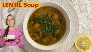 Easy Lentil Soup  |  Healthy Vegan Recipe