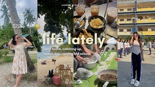 life lately ☁️| went home, catching up, beach day, visiting old school | philippines