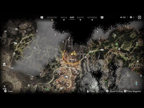 Horizon Forbidden West/Cavern entrance/ Track the signal Sidequest: How to find