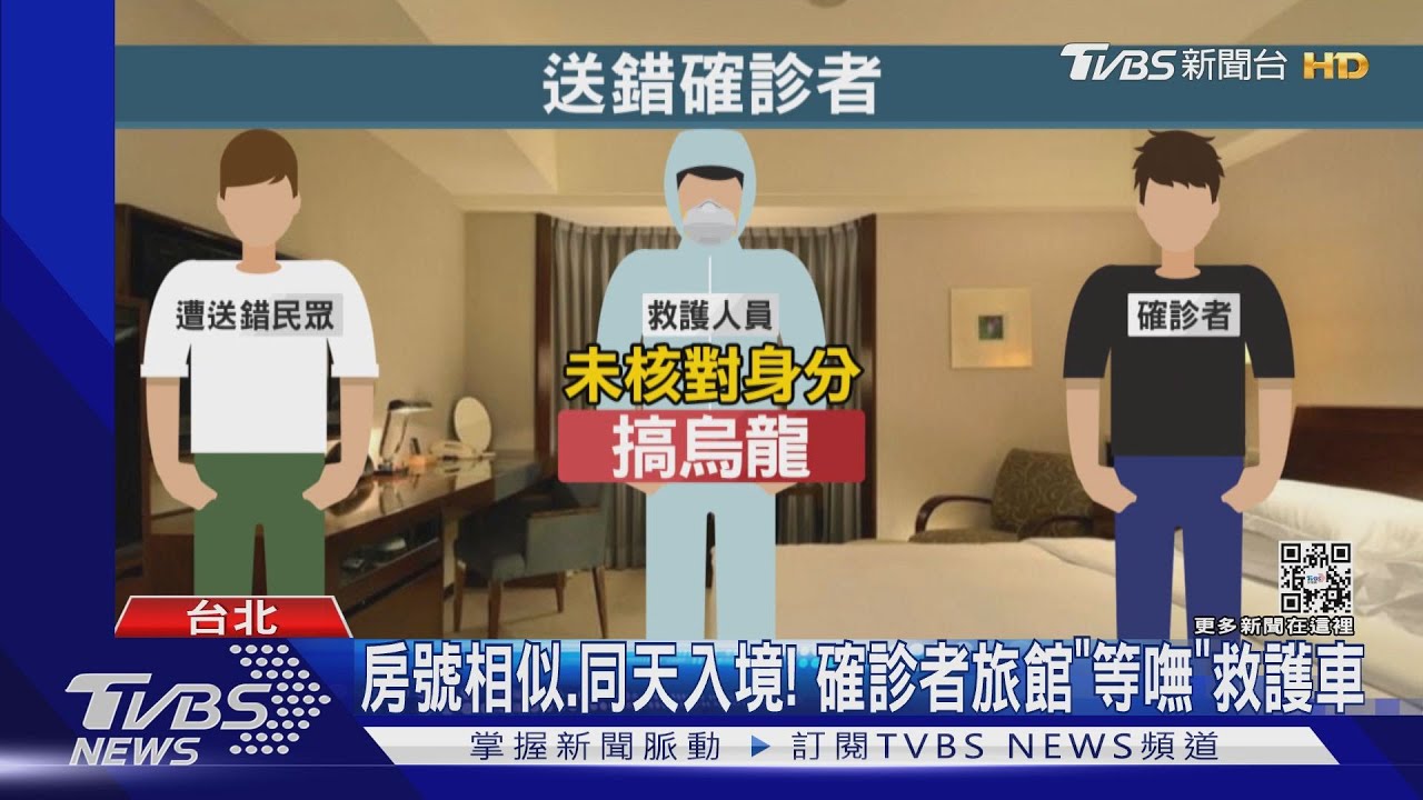 大烏龍!北市防疫旅館「送錯確診者」就醫