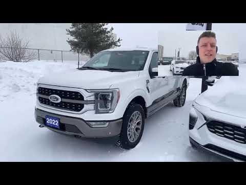 2022 Ford F-150 King Ranch 4WD SuperCrew 5.5' Box in Oxford White for sale at Kitchener Chrysler Dodge Jeep Ram in Kitchener, ON