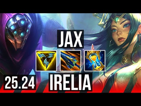 JAX vs IRELIA (TOP) | Good KDA: 13/1/7, 6k gold comeback | KR Master | 25.24