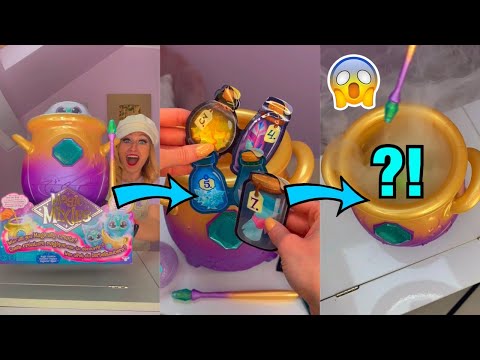 [ASMR] UNBOXING THE *VIRAL* MYSTERY MAGIC MIXIES CAULDRON!!😱🪄*REAL SMOKE!🫢* #Shorts