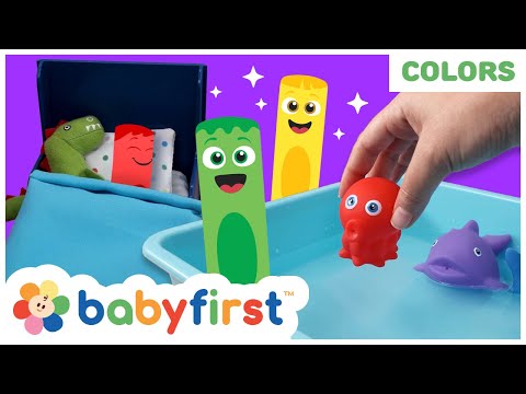 Toddler Learning Video | COLOR CREW MAGIC - Bath Toys & Kid's Room | DIY for Kids | BabyFirst TV