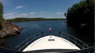 preview picture of video 'Boating 7 Mile Narrows, Georgian bay'