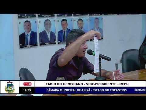Sessão Ordinária da Câmara Municipal de Axixá - TO