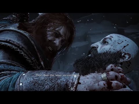 God of War Ragnarok Kratos punch Thor.