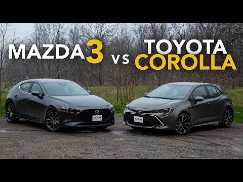 2019 Mazda3 vs Toyota Corolla Hatchback Comparison