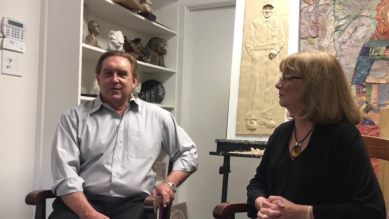 Gilbert Beall and Donna Brown discuss creating Richard Overton memorial monument