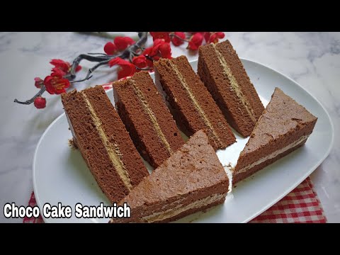 RESEP CHOCO CAKE SANDWICH ‼️ Metode Pisah Putih Dan Kuning Telur, Lebih Softt Banget ‼️