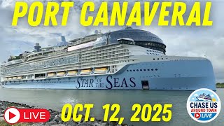 LIVE: Watching the Cruise Ships Leaving Port Canaveral LIVE! (Oct. 12, 2025)