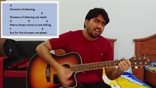 Video thumbnail of "There shall be showers of blessing...! Praise and worship song..! Guitar Tutorial..!"