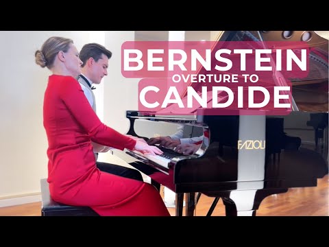 Ep. 102. Leonard Bernstein Overture to "Candide" for piano four hands. Anna & Dmitri Shelest, piano