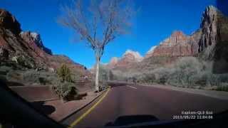 Zion Canyon in winter