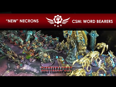 Necrons vs. Word Bearers *NEW CSM* WH40K BATREP 07 [ENG]