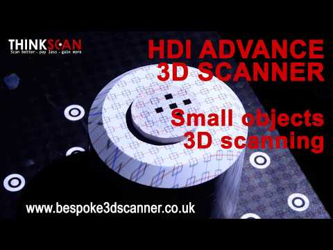 Small objects 3D scan. HDI Advance 3D scanning systems