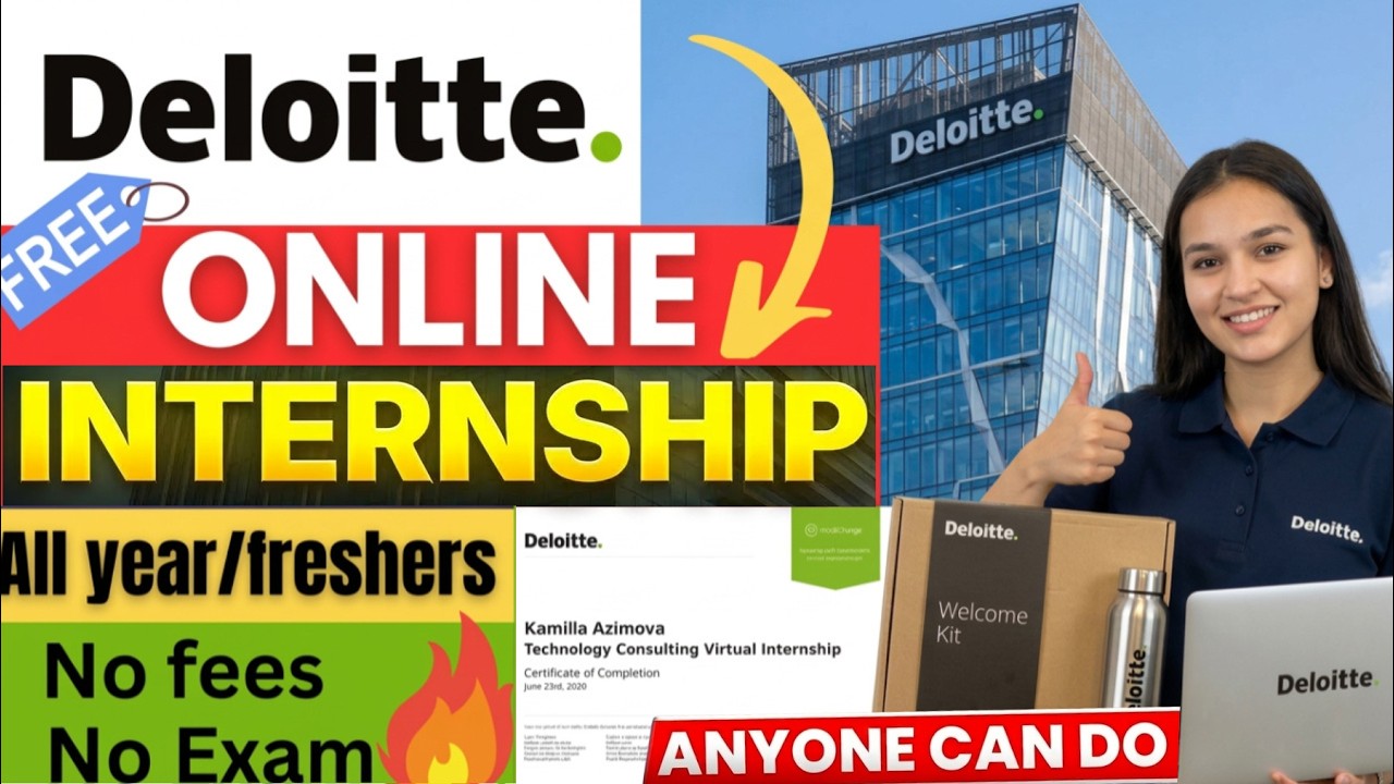 Deloitte Virtual Internship 2026 with Free Certificate 🧑🏻‍💻✅ | Anyone can Apply