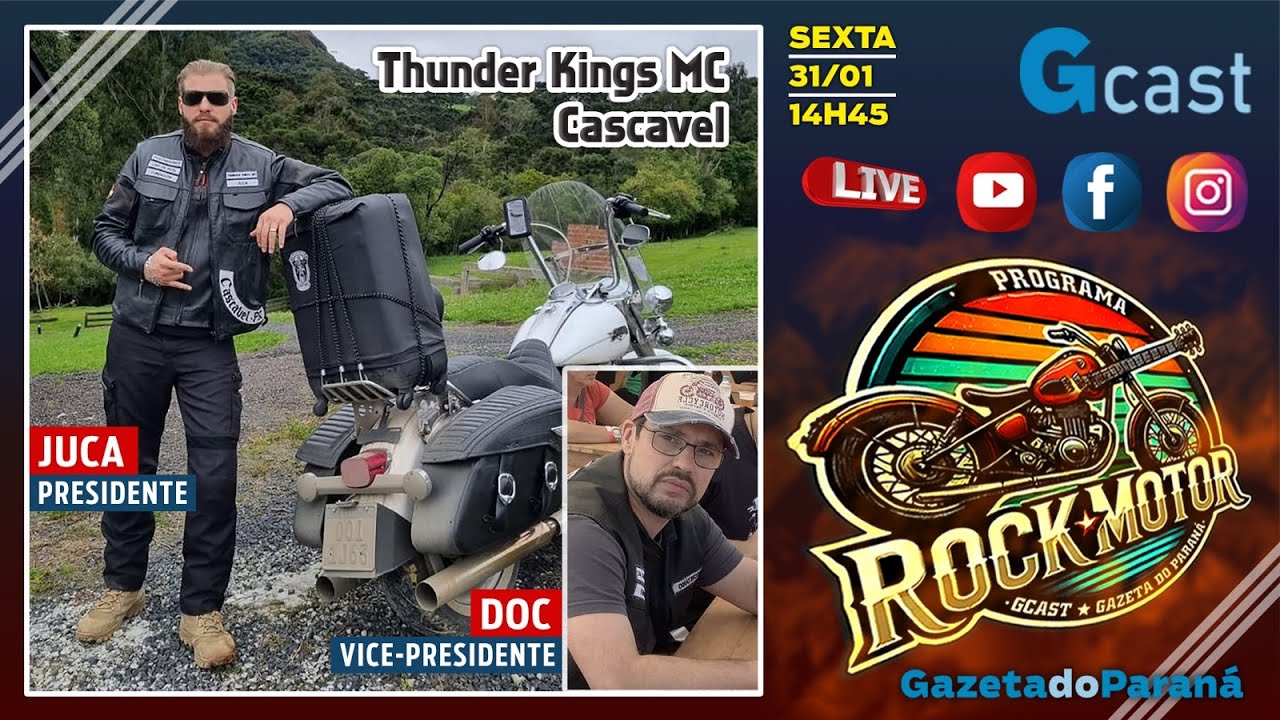 ROCK MOTOR #19 – ALEXANDRE BAREA RECEBE THUNDER KINGS MC CASCAVEL