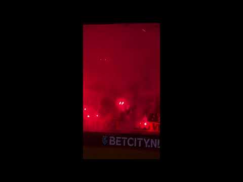 Fortuna Sittard pyro show vs Go Ahead Eagles